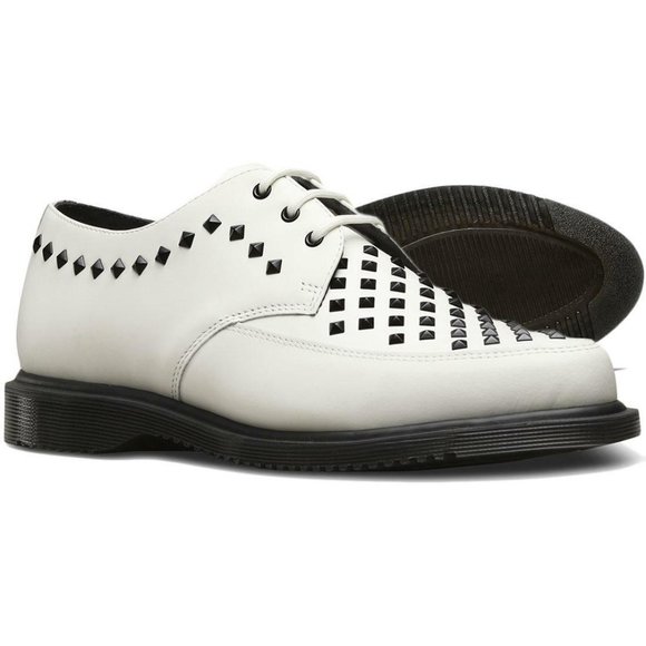 Dr Martens Men’s Willis White Stud Creepers 3 Eye Lace Up main image 6